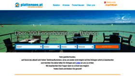 What Plattensee.at website looked like in 2020 (3 years ago)