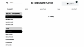 What Paperflowerbyhands.com website looked like in 2020 (3 years ago)