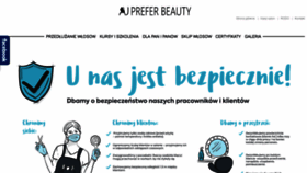 What Preferbeauty.pl website looked like in 2020 (3 years ago)