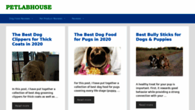 What Petlabhouse.com website looked like in 2020 (3 years ago)