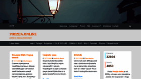 What Poezija.online website looked like in 2020 (3 years ago)