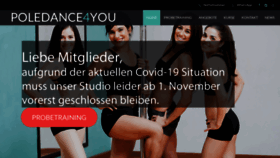 What Poledance4you.de website looked like in 2020 (3 years ago)