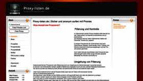 What Proxy-listen.de website looked like in 2020 (3 years ago)