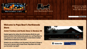 What Papabearsnorthwoods.com website looked like in 2020 (3 years ago)