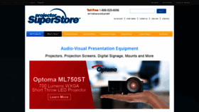 What Projectorsuperstore.com website looked like in 2020 (3 years ago)