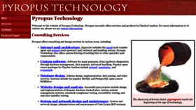 What Pyropus.ca website looked like in 2020 (3 years ago)