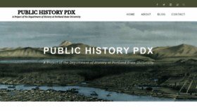 What Publichistorypdx.org website looked like in 2020 (3 years ago)