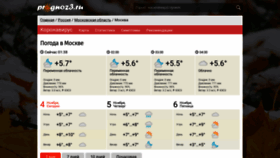 What Prognoz3.ru website looked like in 2020 (4 years ago)