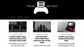 What Pressreload.com website looked like in 2020 (3 years ago)