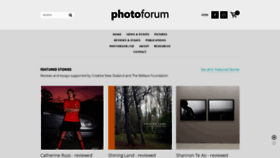 What Photoforum-nz.org website looked like in 2020 (3 years ago)