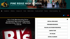 What Pineridgehighschool.com website looked like in 2020 (3 years ago)