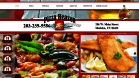 What Pizzaheavenmeriden.com website looked like in 2020 (3 years ago)