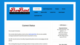 What Proprint.us website looked like in 2020 (4 years ago)