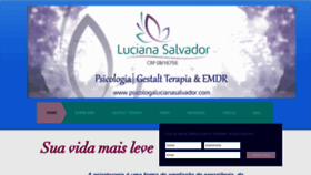 What Psicologalucianasalvador.com website looked like in 2020 (3 years ago)