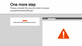 What Pua.getkansasbenefits.gov website looked like in 2020 (3 years ago)
