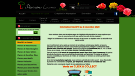 What Pepinieres-lecomte.com website looked like in 2020 (3 years ago)