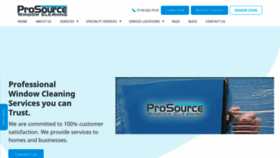 What Prosourcewindowcleaning.com website looked like in 2020 (3 years ago)