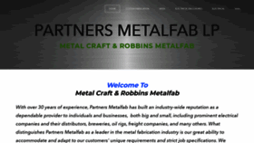What Partnersmetalfab.com website looked like in 2020 (3 years ago)