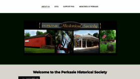What Perkasiehistory.org website looked like in 2020 (4 years ago)