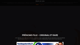 What Prenomsfille.fr website looked like in 2020 (3 years ago)