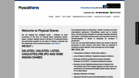 What Physicalshares.com website looked like in 2020 (3 years ago)
