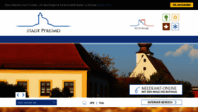 What Pfreimd.de website looked like in 2020 (3 years ago)