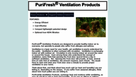 What Purifresh.com website looked like in 2020 (3 years ago)