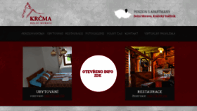 What Penzionkrcma.cz website looked like in 2020 (3 years ago)