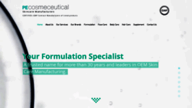 What Pecosmeceutical.com website looked like in 2020 (3 years ago)