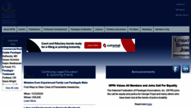 What Paralegals.org website looked like in 2020 (3 years ago)