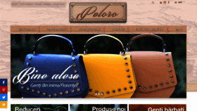 What Peloro.ro website looked like in 2020 (3 years ago)