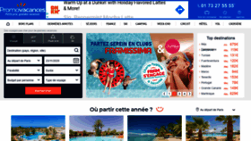 What Promovacances.com website looked like in 2020 (3 years ago)