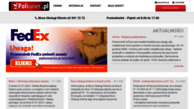What Polkurier.pl website looked like in 2020 (3 years ago)