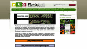 What Plantes-web.fr website looked like in 2020 (3 years ago)