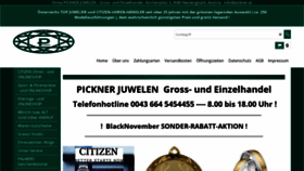 What Pickner.at website looked like in 2020 (3 years ago)