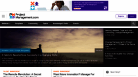 What Projectmanagement.com website looked like in 2020 (4 years ago)