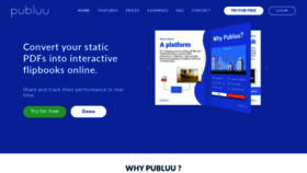 What Publuu.com website looked like in 2020 (3 years ago)
