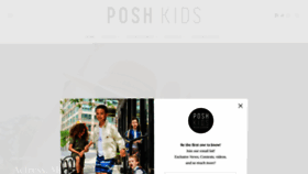What Poshkidsmag.com website looked like in 2020 (3 years ago)
