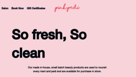 What Pinkpedisalon.com website looked like in 2020 (3 years ago)
