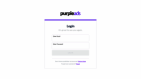 What Publishers.purpleads.io website looked like in 2020 (3 years ago)