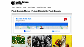 What Publicdomainmovie.net website looked like in 2020 (3 years ago)
