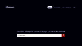 What Psalmnote.com website looked like in 2020 (3 years ago)