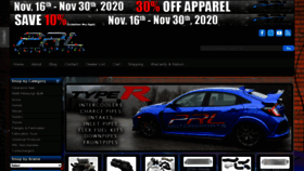 What Prlmotorsports.com website looked like in 2020 (3 years ago)