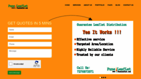 What Puneleaflet.com website looked like in 2020 (4 years ago)
