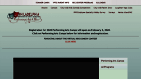 What Performingartspdpr.org website looked like in 2020 (3 years ago)