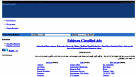 What Pakistanclassifiedads.com website looked like in 2020 (3 years ago)