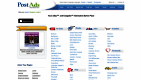 What Postads.com website looked like in 2020 (3 years ago)