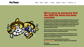 What Petfiesta.org website looked like in 2020 (3 years ago)