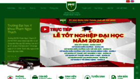 What Pnt.edu.vn website looked like in 2020 (3 years ago)