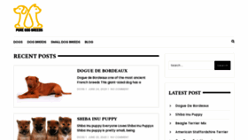 What Puredogbreeds.com website looked like in 2020 (3 years ago)